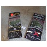 STEELERS & PATRIOTS ACRYLIC PLAQUES