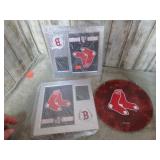 BOSTON RED SOX CLOCKS & SUN CATCHER