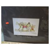 SIGNED WINNIE THE POOH PRINT