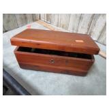VINTAGE MICROSCOPE FRAME & LANE CEDAR BOX