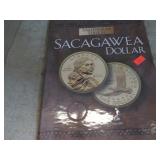 SACAGAWEA COIN BOOKS & 6 COINS