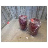 2-- REDSKINS LED LANTERN JARS