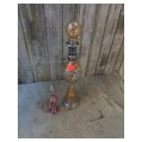BLOWN GLASS PERFUME BOTTLES -- DAUBERS BROKEN