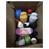 MISC BOX LOT -- CLEANERS, ETC