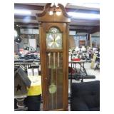 HOWARD MILLER GRANDFATHER CLOCK -- RUNS