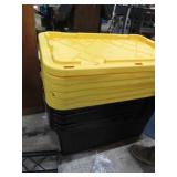 5-- 27gal STORAGE TUBS