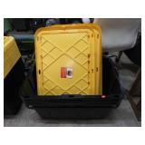 4-- 27gal STORAGE TUBS & LIDS