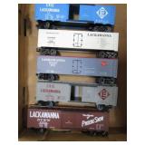 5-- "O" GAUGE ERIE LACKAWANNA BOX CARS