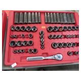 3/8" DRIVE CRAFTSMAN SOCKETS & RATCHET