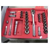1/2" DRIVE CRAFTSMAN SOCKETS & RATCHET