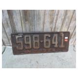 1924 NY LICENSE PLATE