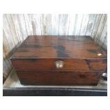 WOODEN BOX -- FULL OF PHOTO SLIDES