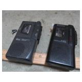 2-- MICRO CASSETTE RECORDERS