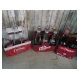 ASSORTED COCA COLA, DR PEPPER & CHEERWINE BOTTLES