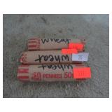 3 rolls-- WHEAT PENNIES