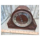 ANTIQUE MANTLE CLOCK -- NO KEY OR PENDULUM