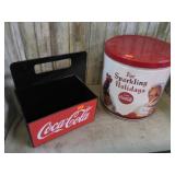 COCA COLA CARRIER & HOLIDAY TIN