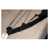 Black compound bow