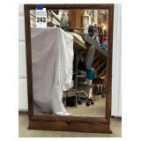 Antique Wood Dresser Mirror