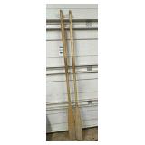 Antique Pair of Wooden Oars