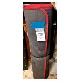 Red Carpet with black neoprene floor runner