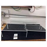 4 - White Wire Shelves 16X5 1/4 x 10