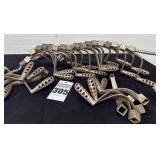 large lot of stove handles