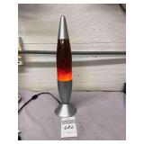 Lava type light with glitter