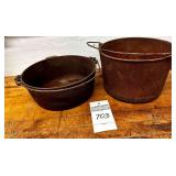 2 - Cast Iron Pots