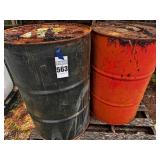 2 - 55 gallon metal drums