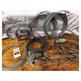 Large Lot of Wire Rope & Metal Cable