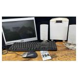 Monitor, Speakers, Keypad, mouse