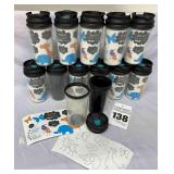 12 Color your own travel mugs