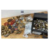 Large lot vintage & antique plumbing components & brass plumbing & machinist fittings
