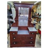 Antique Dresser with Mirror