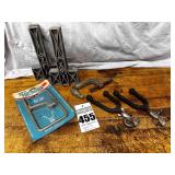 Lock spare tire holder, Clamps, Storage hooks
