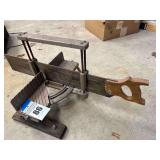 Hand saw mitre box woodworking tool