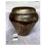 Large Brass Ginger Jar