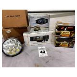 LED Sealed Beam Lights, DVR Vehicle Blackbox, Dual DH Mirror Cam Video Recorder, HD Vision Fold Away Sunglasses