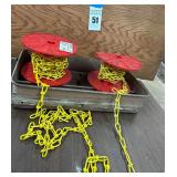 Yellow Polycoated Chains