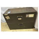 Hon 2 drawer lateral filing cabinet