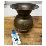 Vintage Havana 5 Cent Cigar Brass Spittoon
