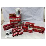 Vintage English Double Decker Bus and Different Sizes