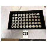 All polished, shaped, cut beautiful stones each stored in display.  Pictures don