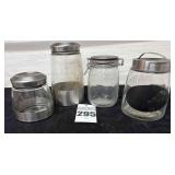 Glass storage containers