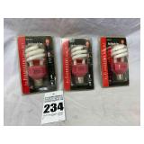 Red Fluorescent Spiral Bulbs