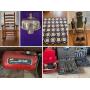 Furniture, Tools, Glassware, Home Goods, Decor, and more! ONLINE ONLY AUCTION ends May 5th