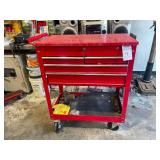 U.S. General Five-Drawer Roll Cart with Tools and Accessories