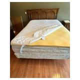 Queen Size Bed Frame, Mattress & Boxsprings with Memory Foam