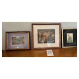 3 Framed Indian Pictures